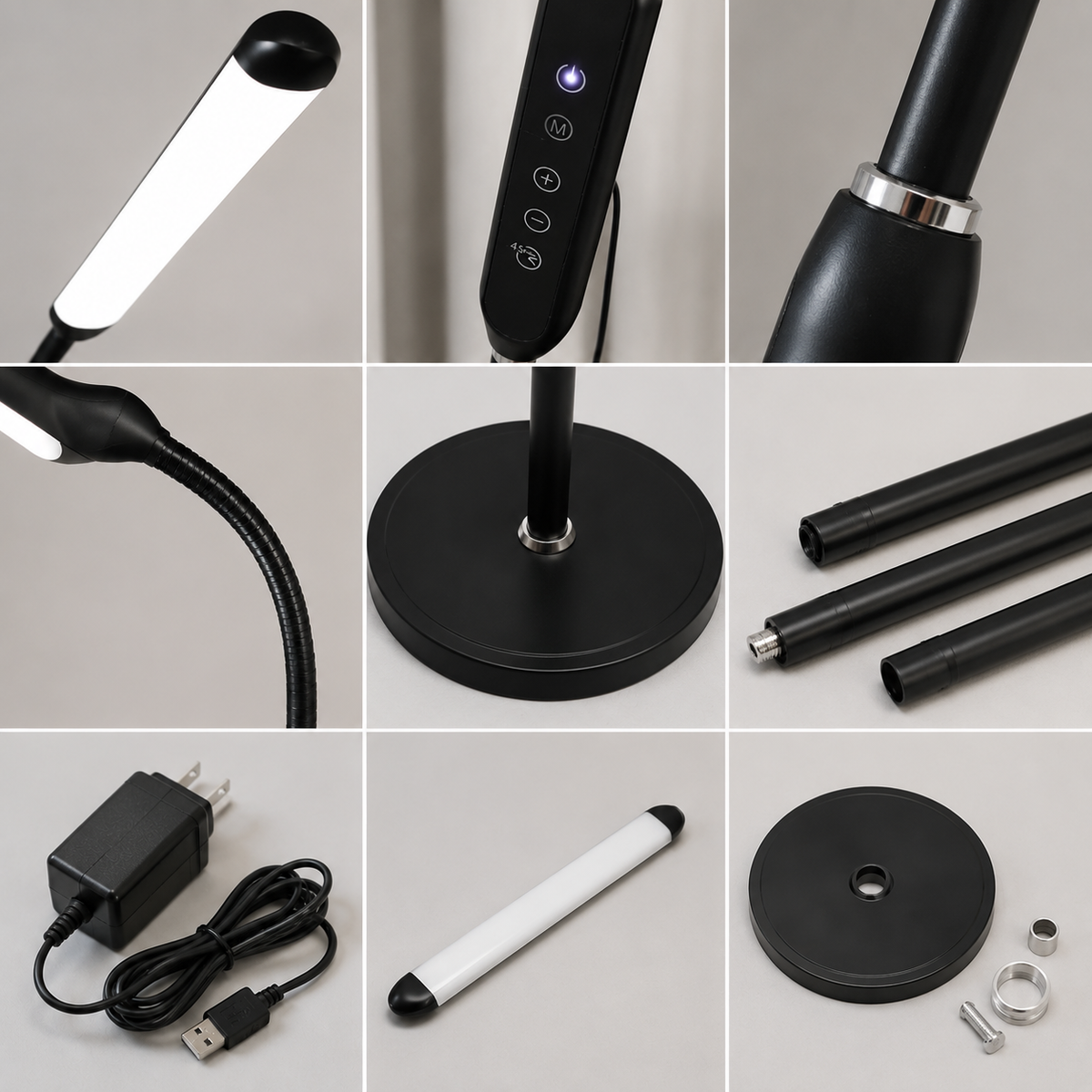 Modern Metal Floor Lamp With Clean Linear LED Form  Norveth