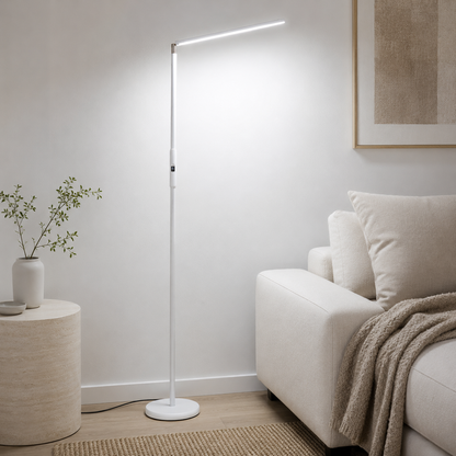 Modern Metal Floor Lamp With Clean Linear LED Form | Norveth