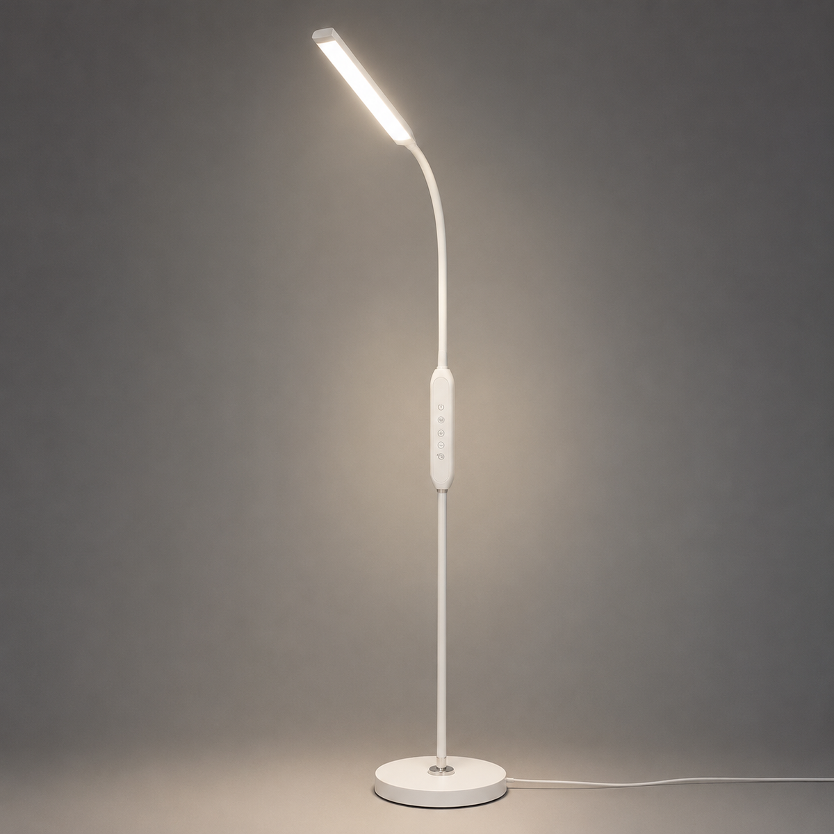 Modern Metal Floor Lamp With Clean Linear LED Form  Norveth