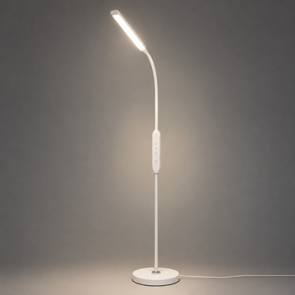 Modern Metal Floor Lamp With Clean Linear LED Form  Norveth