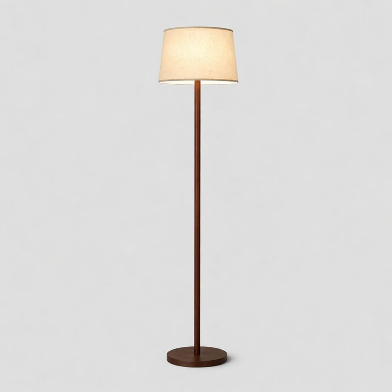 Modern Metal Floor Lamp with Fabric Shade Interior | Miresto