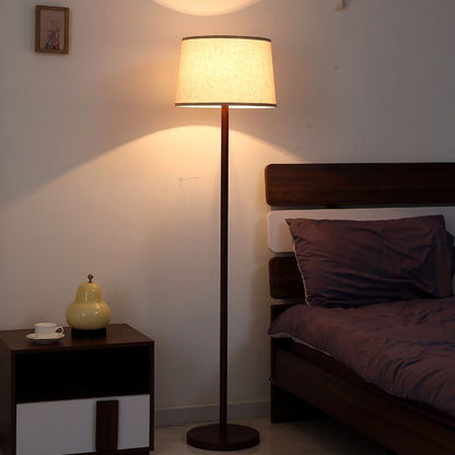 Modern Metal Floor Lamp with Fabric Shade Interior | Miresto