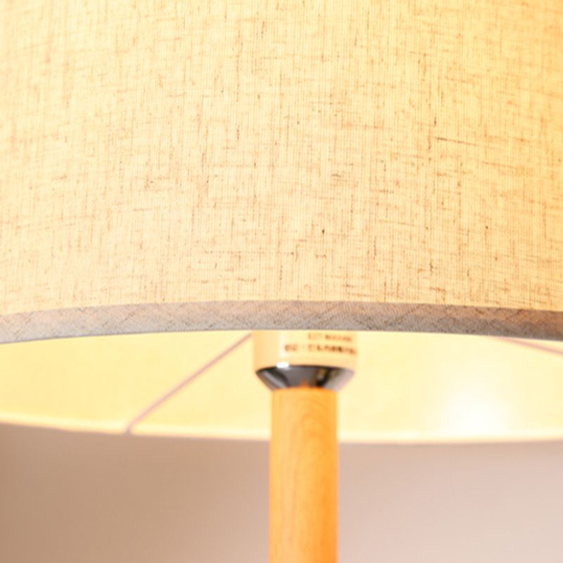 Modern Metal Floor Lamp with Fabric Shade Interior | Miresto