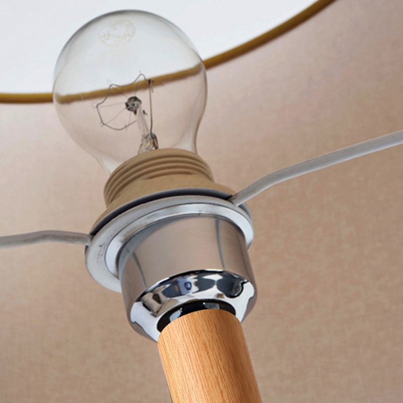 Modern Metal Floor Lamp with Fabric Shade Interior | Miresto