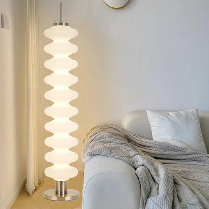 Modern Metal Floor Lamp with Geometric Shade LED Lighting | Drenova