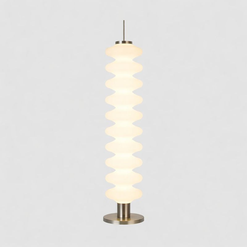 Modern Metal Floor Lamp with Geometric Shade LED Lighting | Drenova