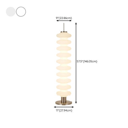 Modern Metal Floor Lamp with Geometric Shade LED Lighting | Drenova