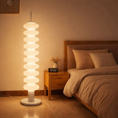 Modern Metal Floor Lamp with Geometric Shade LED Lighting | Drenova