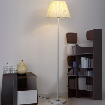 Modern Metal Floor Lamp with Textile Shade Remote Control | Ravelle