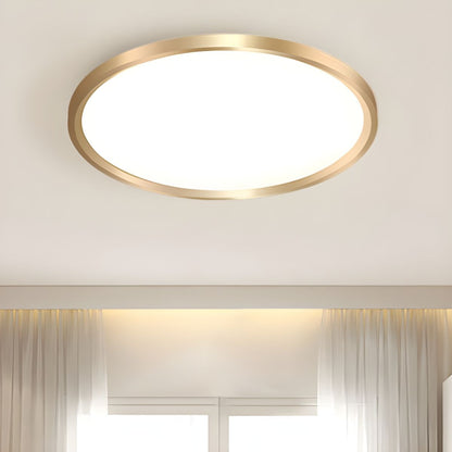 Modern Metal LED Flush Mount Ceiling Light Fixture | Halvyn
