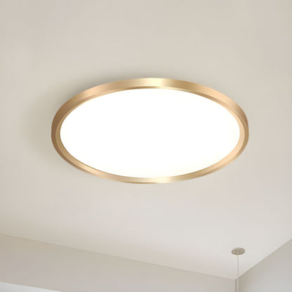 Modern Metal LED Flush Mount Ceiling Light Fixture | Halvyn
