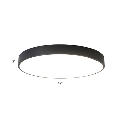Modern Metal LED Flush Mount Ceiling Light Fixture | Lumeno