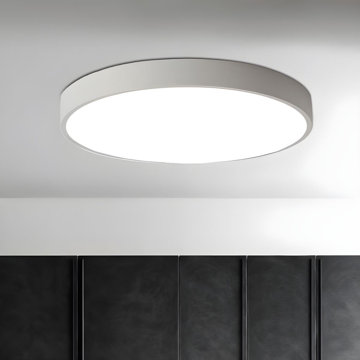 Modern Metal LED Flush Mount Ceiling Light Fixture | Lumeno
