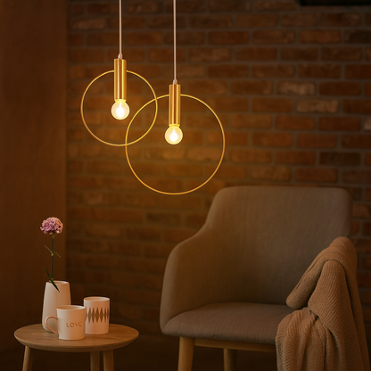 Modern Metal LED Pendant Light With E27 Fitting | Auvrika