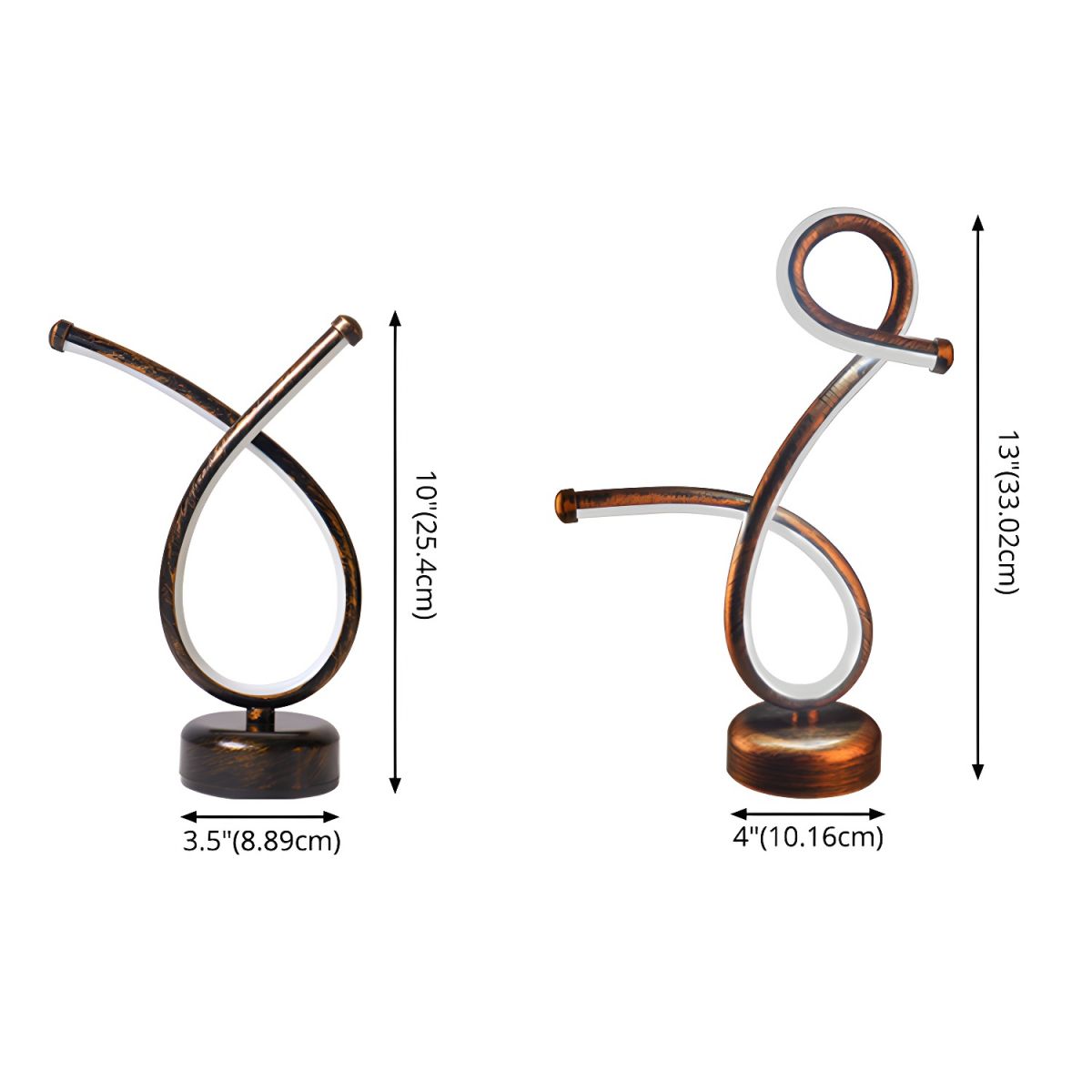 Modern Metal LED Table Lamp for Bar and Cafe Spaces | Zelvoro