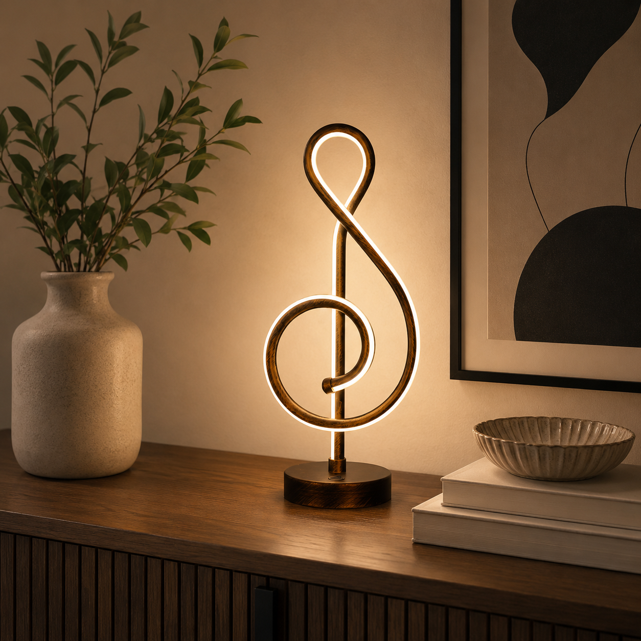 Modern Metal LED Table Lamp for Bar and Cafe Spaces | Zelvoro