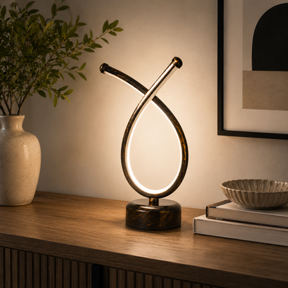 Modern Metal LED Table Lamp for Bar and Cafe Spaces | Zelvoro