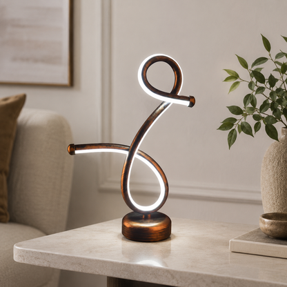 Modern Metal LED Table Lamp for Bar and Cafe Spaces | Zelvoro