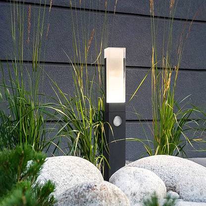 Modern Metal Outdoor Path Light with Motion Sensor | Gardlux