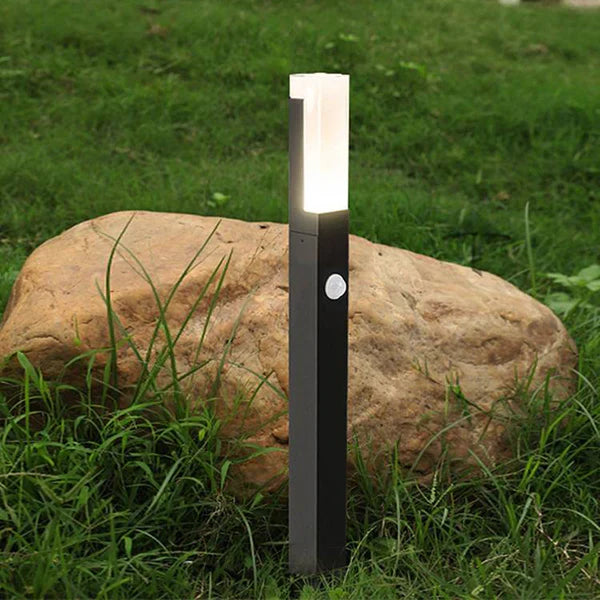 Modern Metal Outdoor Path Light with Motion Sensor | Gardlux