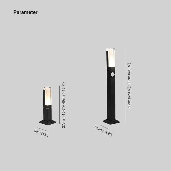 Modern Metal Outdoor Path Light with Motion Sensor | Gardlux