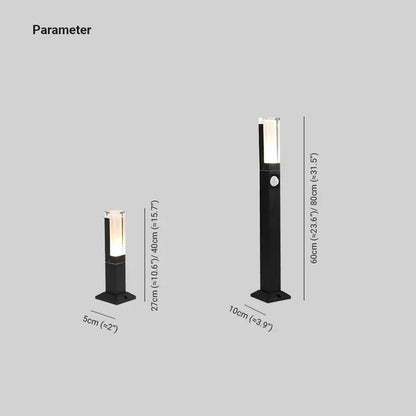 Modern Metal Outdoor Path Light with Motion Sensor | Gardlux