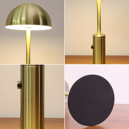 Modern Metal Table Lamp with Dome Shade | Varniko