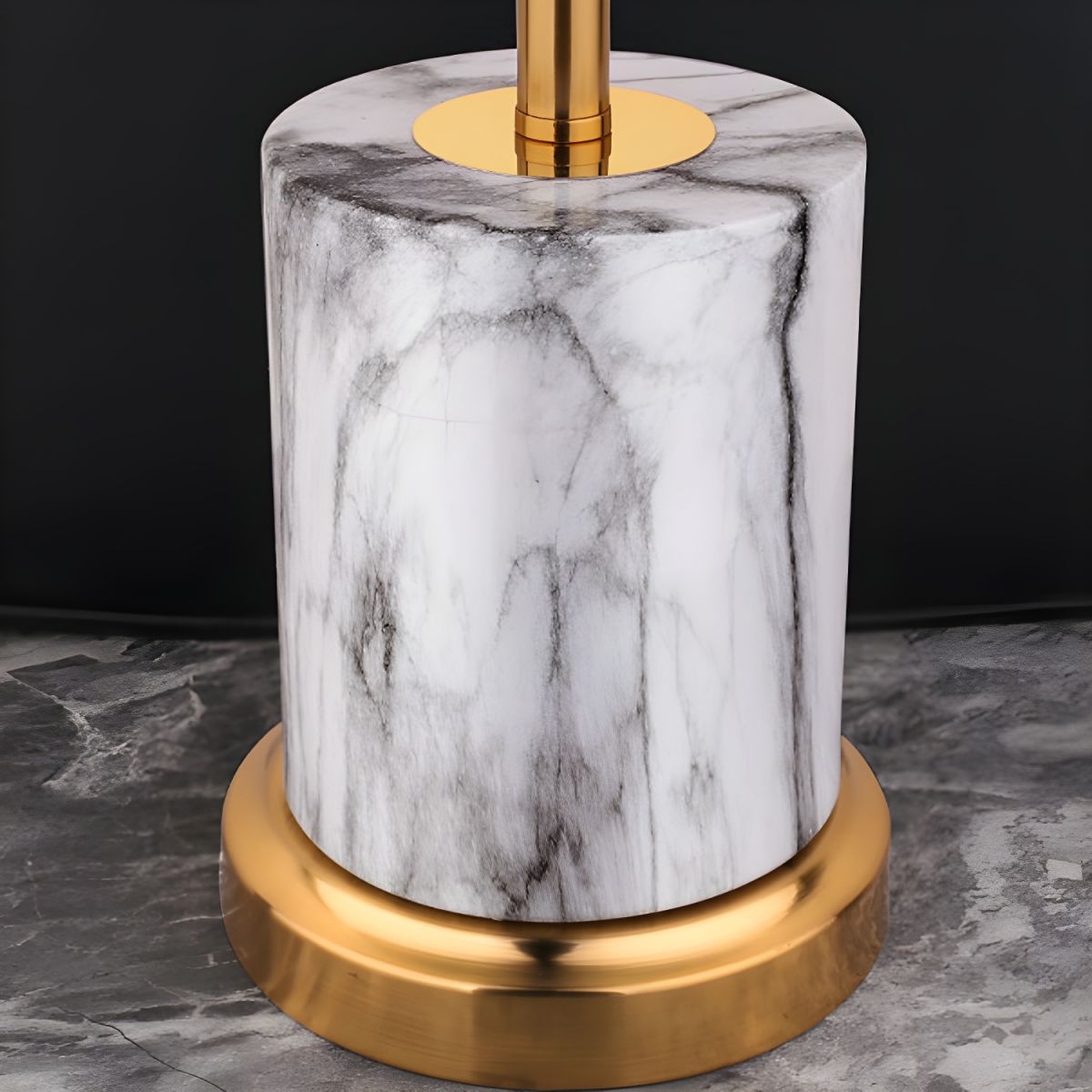 Modern Metal Touch Sensor Table Lamp With Fabric Shade | Altrixa