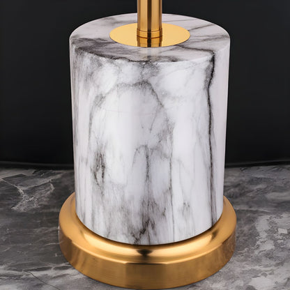 Modern Metal Touch Sensor Table Lamp With Fabric Shade | Altrixa