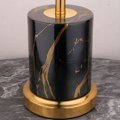 Modern Metal Touch Sensor Table Lamp With Fabric Shade | Altrixa