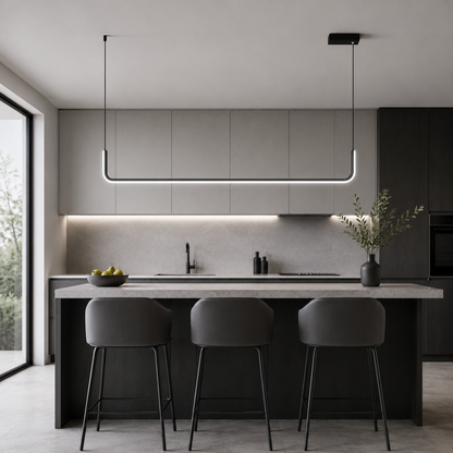 Modern Minimalist Aluminum LED Pendant Light Fixture | Xelvora