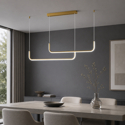 Modern Minimalist Aluminum LED Pendant Light Fixture | Xelvora