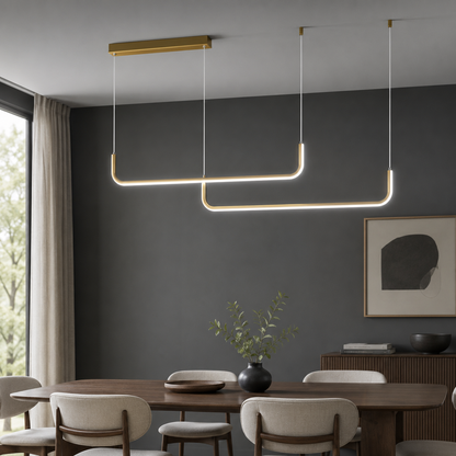 Modern Minimalist Aluminum LED Pendant Light Fixture | Xelvora