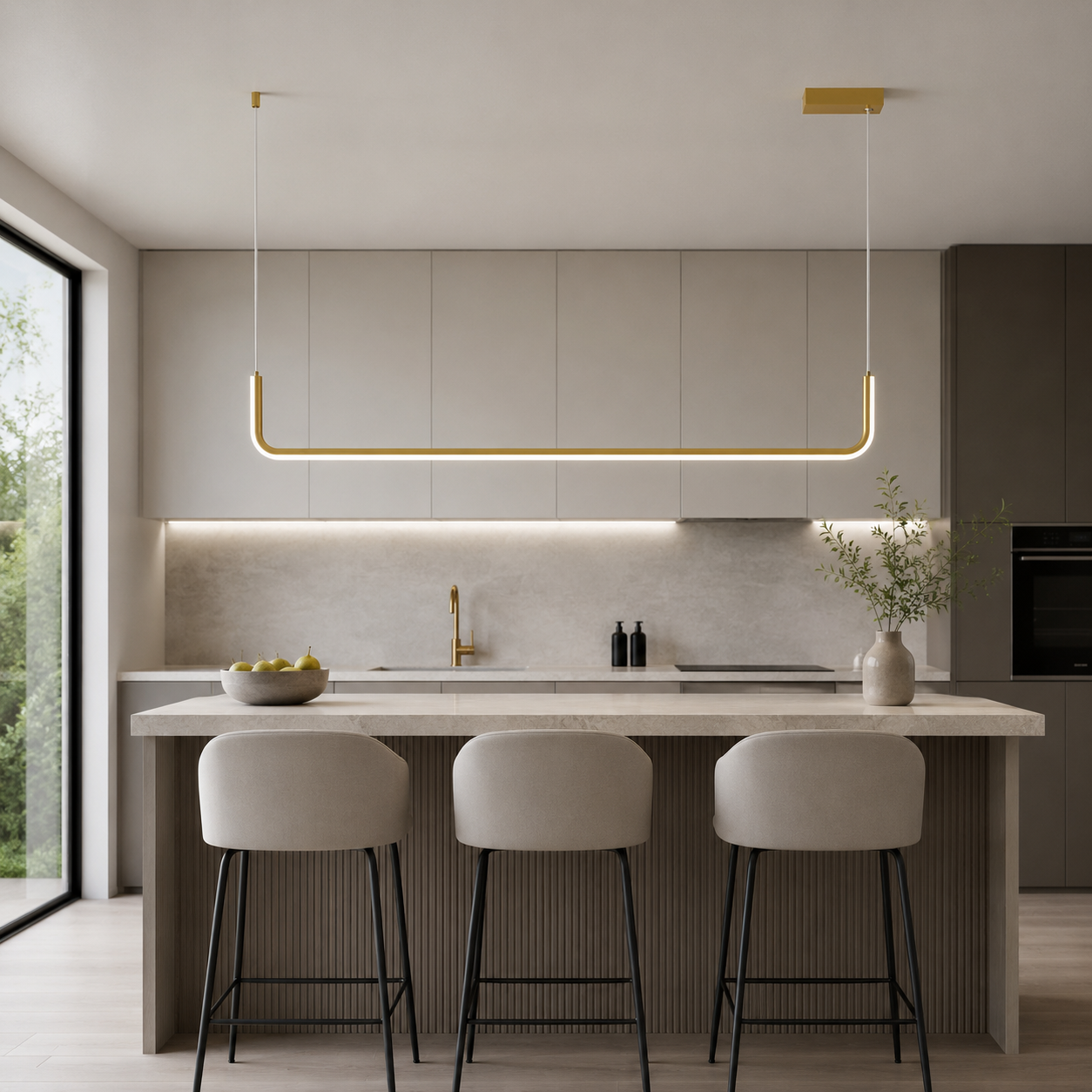 Modern Minimalist Aluminum LED Pendant Light Fixture | Xelvora