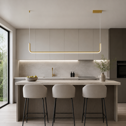 Modern Minimalist Aluminum LED Pendant Light Fixture | Xelvora