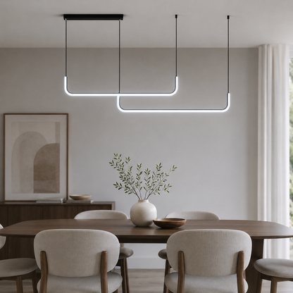 Modern Minimalist Aluminum LED Pendant Light Fixture | Xelvora