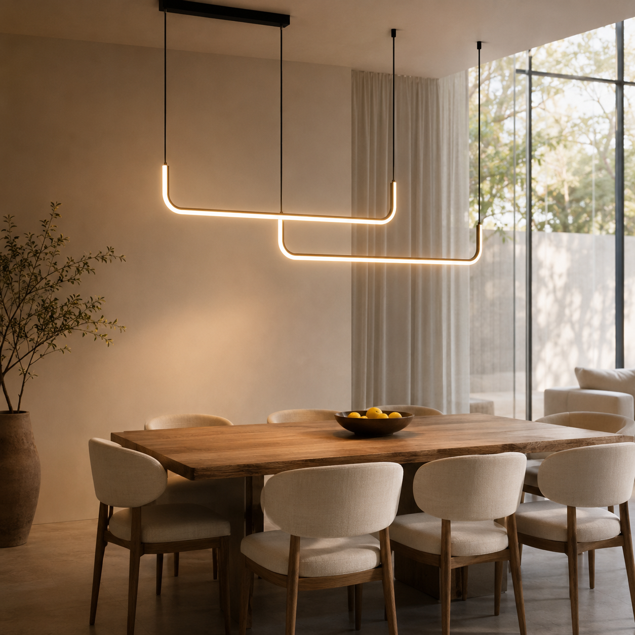 Modern Minimalist Aluminum LED Pendant Light Fixture | Xelvora