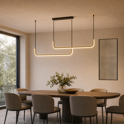 Modern Minimalist Aluminum LED Pendant Light Fixture | Xelvora