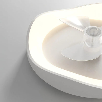 Modern Minimalist Iron Ceiling Fan Light with LED | Lenvra