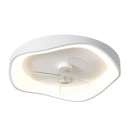 Modern Minimalist Iron Ceiling Fan Light with LED | Lenvra