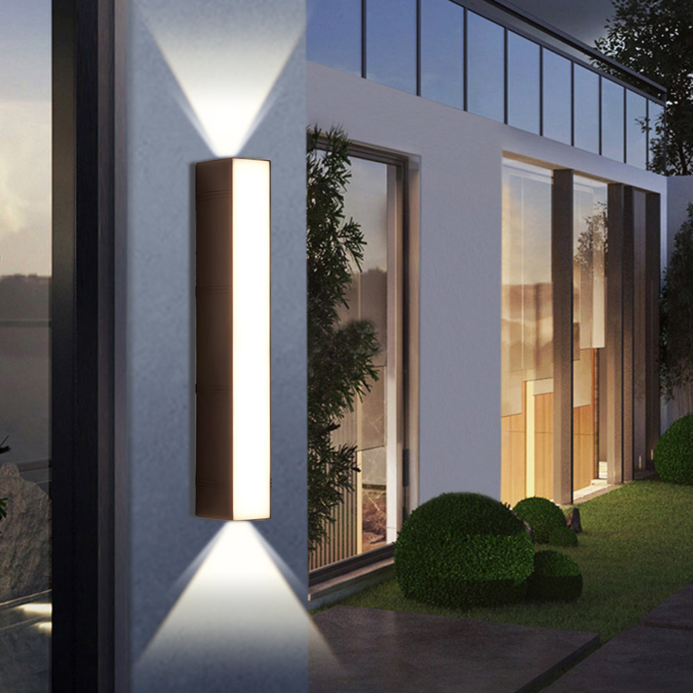 Modern Minimalist LED Tube Outdoor Wall Light | Lamirex