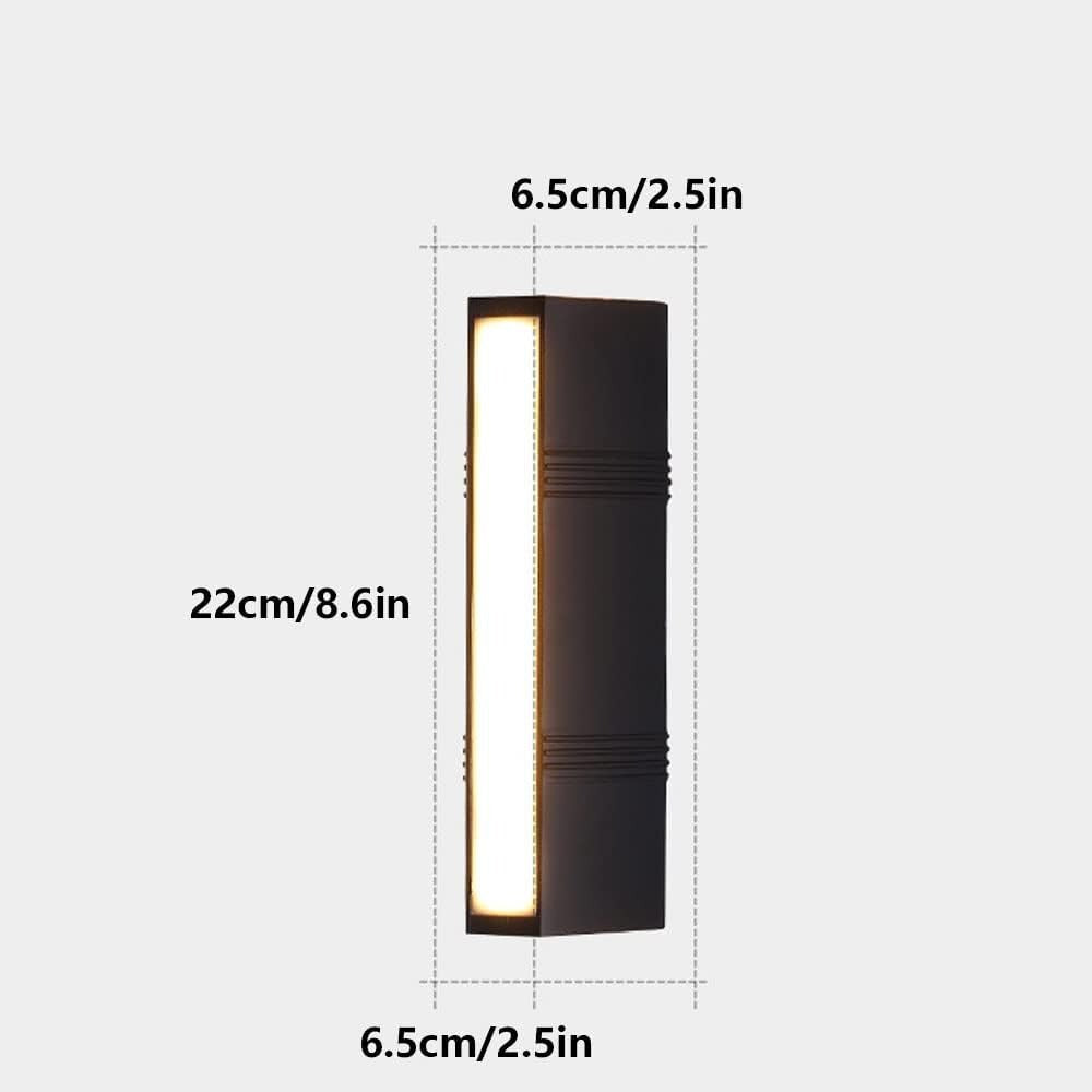 Modern Minimalist LED Tube Outdoor Wall Light | Lamirex