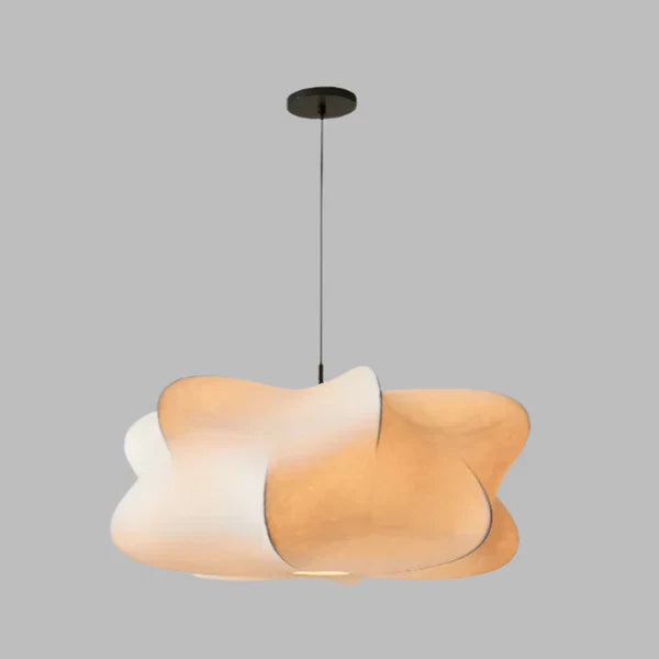 Modern Minimalist Silk Shade Pendant Light Nordic Style | Tavique
