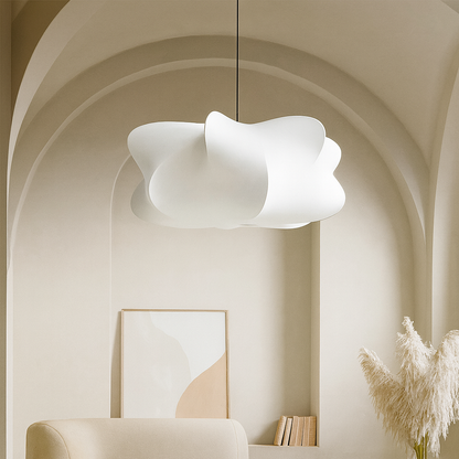Modern Minimalist Silk Shade Pendant Light Nordic Style | Tavique