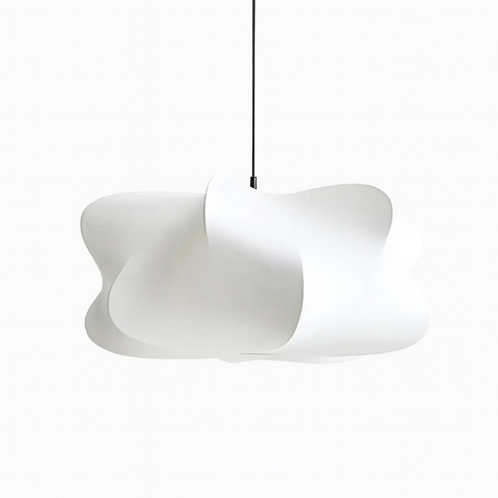 Modern Minimalist Silk Shade Pendant Light Nordic Style | Tavique