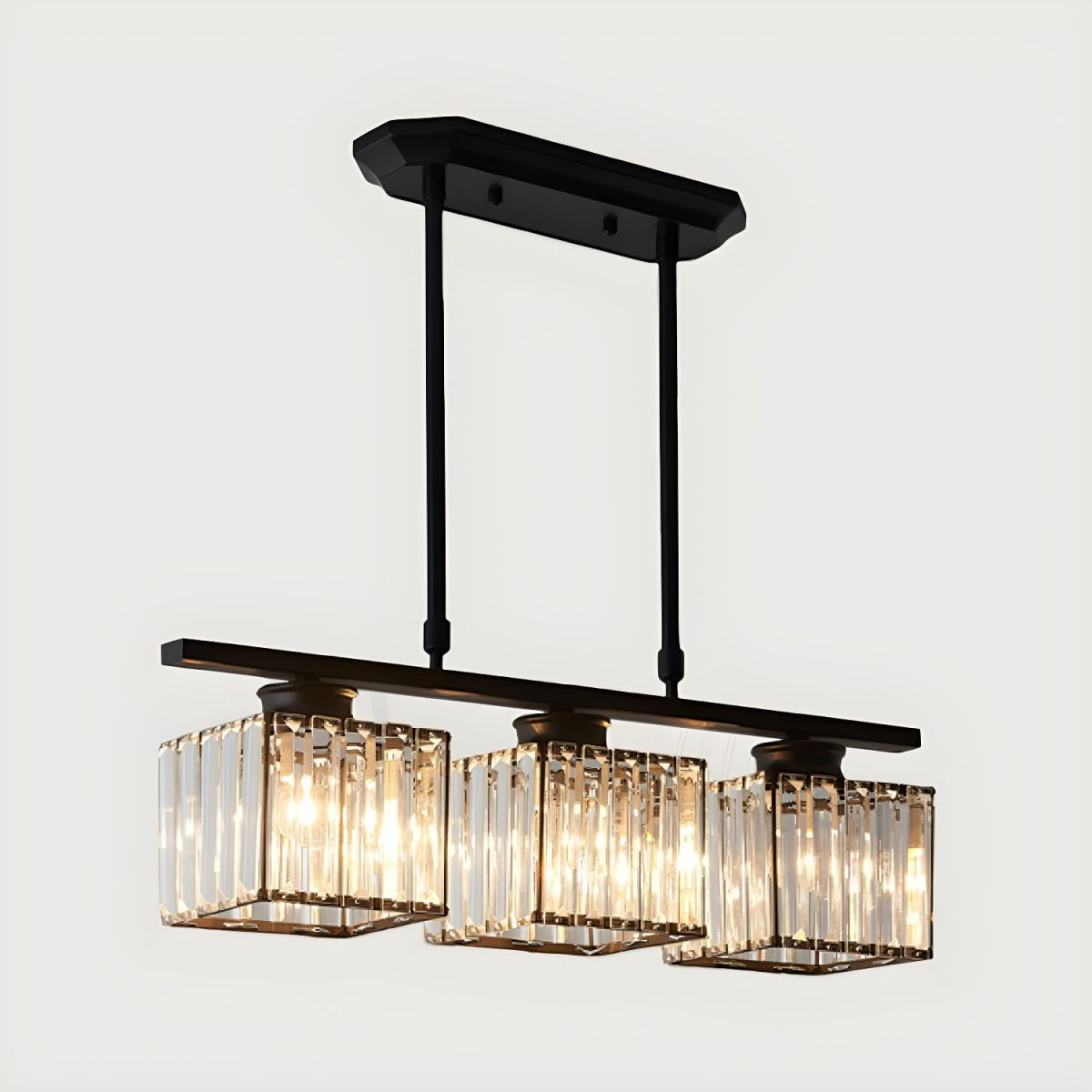 Modern Multi Head Clear Glass Dining Chandelier Light | Glasya