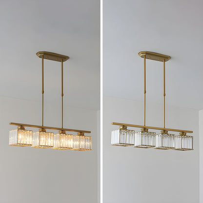 Modern Multi Head Clear Glass Dining Chandelier Light | Glasya