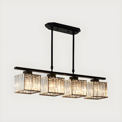 Modern Multi Head Clear Glass Dining Chandelier Light | Glasya
