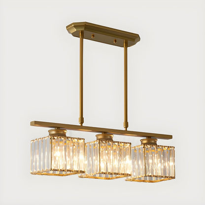 Modern Multi Head Clear Glass Dining Chandelier Light | Glasya
