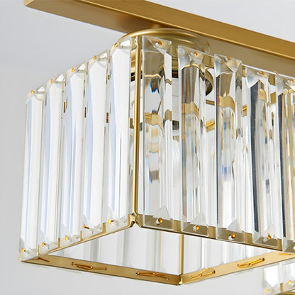 Modern Multi Head Clear Glass Dining Chandelier Light | Glasya